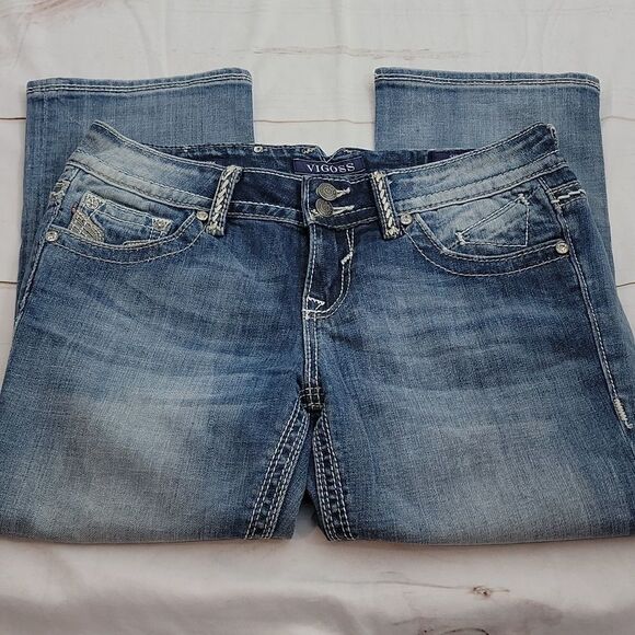 𝅺beautiful Vigoss The New York Jean Capri size 5 - Picture 1 of 10